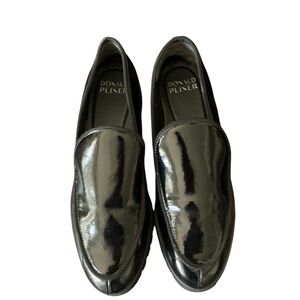 Donald J. Pliner Black Patent Leather Women’s 10 Classic Loafers